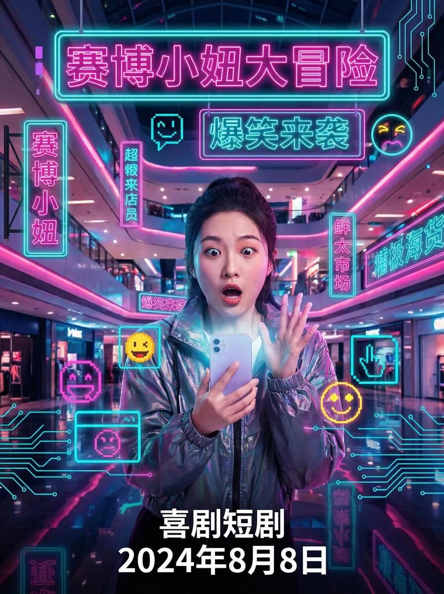 久别的草原在线观看免费直播 搞笑喜剧短剧 - 赛博小妞大冒险海报